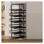 Pull-out ayakkabı rafı, Yüksekliği Ayarlanabilir 10 Katmanlı Pull-Out Ayakkabı Rafı, Vestiyer için Yerden Tasarruflu Dikey Düzenleyici, Büyük Kapasiteli Ayakkabı Rafı, Depolama ve Kolay Erişimi En Üst
