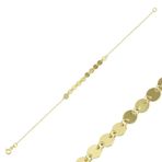 Pullu Altın Bileklik 14k Gold 19 Cm