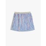Pullu Payetli Etek Astarlı Beli Lastikli