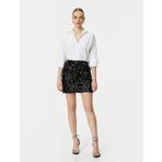 Pullu Payetli Mini Etek Astarlı Standart Bel Slim Fit