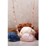 Pullu Rose Gümüş Choker Kolye 7242