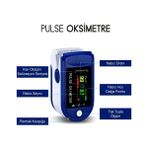 Pulse Oksimetre Parmak Tipi 2 Adet Kan Oksijen Seviyesi Ölçer Kullanımı Kolay
