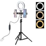 Puluz 1.1 mt 6.2 cm Led Işık Stand Çift Telefon Tutucu