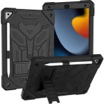 Puluzdg iPad 10.2 2019/2020/2021 Için Silikon+Pc Tablet Kılıfı (Yurt Dışından) - Siyah