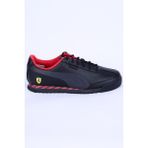 Puma 308067-01 Ferrrari Roma Via Deri Rahat Taban Siyah-Kırmızı Günlük Erkek Spor Ayakkabı - Siyah - Kırmızı