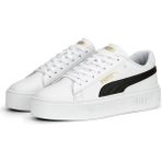 Puma 390758-04 Smash Platform V3 Beyaz Kadın Sneaker Spor Ayakkabı - Beyaz - Siyah