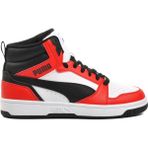 Puma 392326 Rebound V6 Beyaz-Siyah-Kırmızı Unisex Hi Sneaker - Beyaz - Siyah - Kırmızı