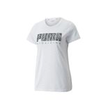 Puma 52251302 Performans Logo Fill Tee Rec Beyaz Kadın T-Shirt