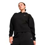 Puma 52575601 Studio Textured Siyah Antrenman Kadın Sweatshirt