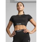 Puma 52680501 W Puma Strong Tee - Short Kırmızı Yuvarlak Yaka Crop Düz Kadın T-Shirt - XL