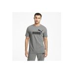 Puma 586666-03 Ess Logo Tee Gri Erkek T-shirt
