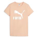 Puma 62559745 Classics Shiny Logo Tee Krem Günlük Kadın T-shirt