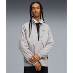 Puma 632101-63 Gri Tech Half-Zip Crew Erkek Sweatshirt