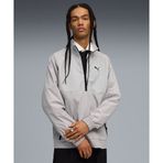 Puma 632101-63 Gri Tech Half-Zip Crew Erkek Sweatshirt