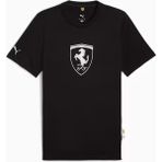 Puma 632785-01 Ferrari Tonal Shield Tee Tişört Erkek T-Shirt - Siyah