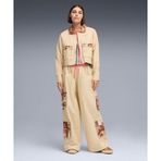 Puma 635887-01 Bej Flau Jae All Over Print Cargo Pants Kadın Eşofman Altı