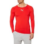 Puma 65592001 Liga Baselayer Tee Ls O Yaka Normal Kalıp Düz Kırmızı Erkek T-Shirt