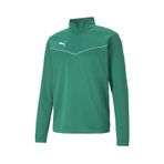 Puma 65739405 Yeşil Teamrise 1/4 Zip Top Futbol Antrenman Uzun Kollu T-shirt