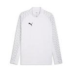 Puma 65972404 Teamliga26 Training 1/4 Zip Beyaz Futbol Antrenman Uzun Kollu Erkek T-shirt