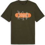 Puma 68345970 Graphics Skateboard Yeşil Günlük Stil Erkek T-Shirt