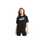 Puma 68497201 Siyah Essentials Cropped Kadın Günlük Stil T-Shirt