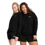 Puma 68497501 ESS No 1 Logo Relaxed Crew Siyah Günlük Stil Kadın Sweatshirt