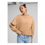 Puma 68505863 HER Relaxed Crew Krem Yuvarlak Yaka Regular Fit Düz Kadın Sweatshırt