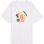 Puma 68508502 Graphics Relaxed Fruity Tee Kadın Spor Tişört - Beyaz
