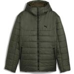 Puma 68521170 Ess Hooded Padded Erkek Spor Mont - Grafit - Yeşil - 2XL