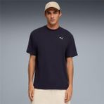 Puma 692018 16 Ess Elevated Erkek Geniş Kalıp Kuş Gözü Jakarlı T-Shirt - XL - Lacivert