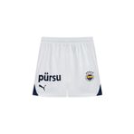 Puma 77538304 Beyaz Fenerbahçe SK 2024/2025 Çocuk Futbol Şortu