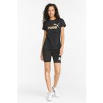 Puma 84830301 Siyah Ess Metallic Logo Tee Kadın T-shirt