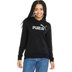 Puma 84909651 Ess+ Metallic Logo Hoodie Siyah Günlük Kadın Sweatshirt