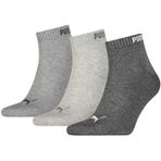 Puma 88749809 Quarter-V 3P Gri Unisex Çorap