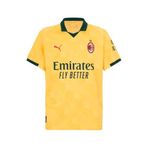 PUMA ACM 3rd Jersey Replica Unisex Yetişkin Forma, Sunny Yellow-Dark Myrtle, S