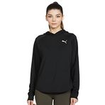 Puma Active Women's Hoodie Kadın Kapüşonlu Sweatshirt, Puma Black, S