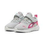 Puma All-Day Active AC+ Inf Cool Light Gray Pink Magic Rose Unisex Çocuk Spor Ayakkabı