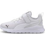 Puma Anzarun Lite AC+ PS Erkek Çocuk Spor Ayakkabı Beyaz Renk Nefes Alabilir Yapı ile Konforlu