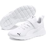 Puma Anzarun Lite Ac+ Ps-White-White Çocuk Ayakkabı Beyaz Düz Tabanlı Hafif ve Nefes Alabilir