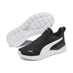 Puma Anzarun Lite Unisex Siyah Spor Ayakkabı Düz Taban Tekstil Malzeme ile Günlük Kullanım İçin - Siyahbeyaz