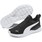 Puma Anzarun Lite Unisex Sneaker Ayakkabı Tekstil Malzeme ile Hafif Taban Tipi - Siyah - Beyaz