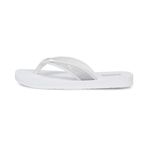 PUMA Bayan Sandy Flip Space Metalik Sandalet, Mat Silver PUMA White PUMA Silver, 37 EU