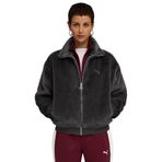 PUMA Bayan Wardrobe Essentials yumuşak polar ceket, Kızıl Gri, S