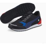 Puma Bmw F1 Track Racer Motorsport Ayakkabı - 01 - Siyah - Beyaz - Mavi