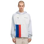 Puma Bmw M Motorsport Pumatech-X Erkek Kapüşonlu Sweatshırt,Silver Mist M