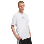 Puma BMW MMS ESS+ Logo Tee II P Beyaz Yuvarlak Yaka Regular Fit T-Shirt, M, 633055, White, Erkek