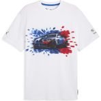 Puma BMW MMS Graphic Tee Mono Beyaz Erkek Kısa Kol T-Shirt - XL