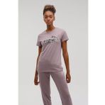 Puma BPPO-000182 Blank Base Mor Kadın Kısa Kol T-Shirt