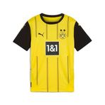 PUMA BVB Home Jersey Replica Jr Erkek/Unisex Forma, Faster Yellow-PUMA Black, 7-8 YAŞ
