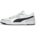 Puma Caracal Spor Ayakkabı Erkek Düz Taban Deri Malzeme Nefes Alabilir Yapı ile Koşu ve Yürüyüş İçin İdeal - White-Black-Gray Violet